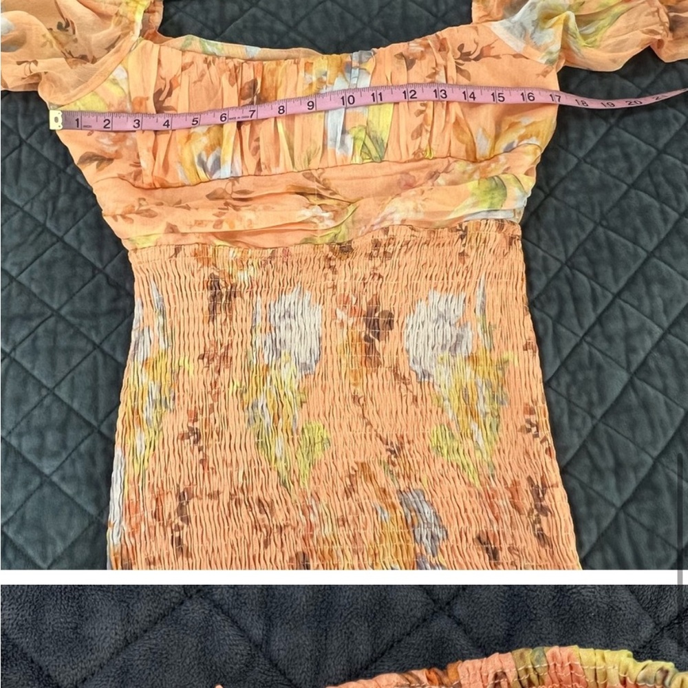 Orange floral Selfie Leslie Mini Dress 🧡 - Picture 10 of 10